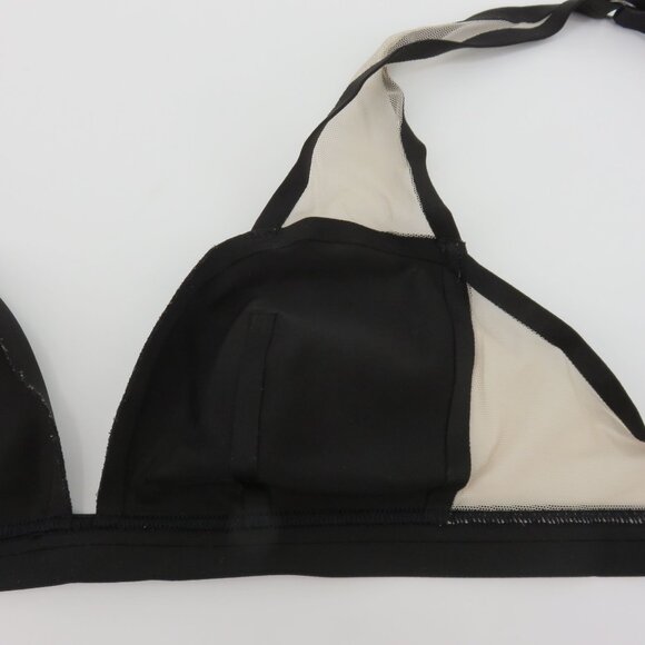 Victorias Secret Womens Small Black Mesh Plunge Bralette 24492967 Nylon Blend - Picture 10 of 15